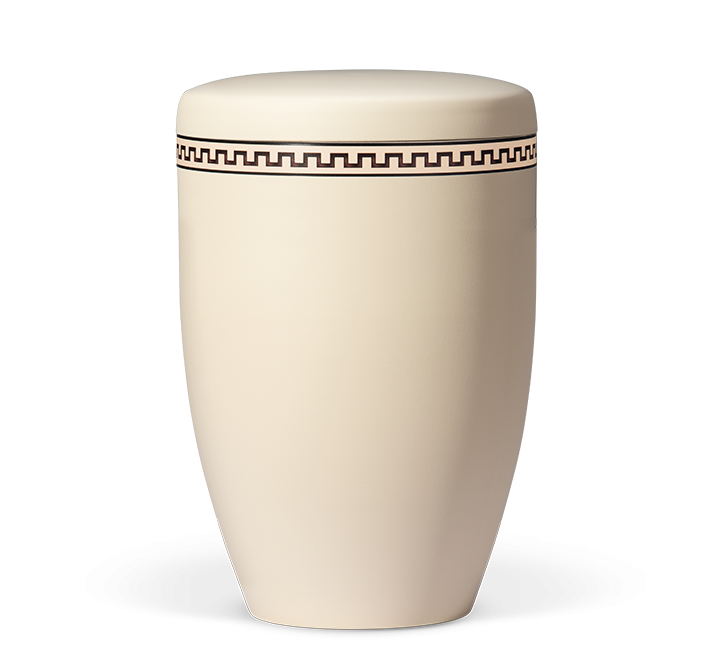 Elfenbein-Beige, Dekor "Modern Mäander" | theiselmann.de