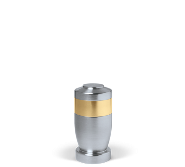 Urne Mini Urne Bicolor mit Messingring         Durchm. 2,5  / Höhe 5,0