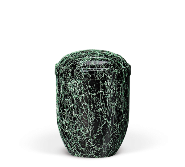 Urne Mini Urne, Modern Grün - gesprenkelt